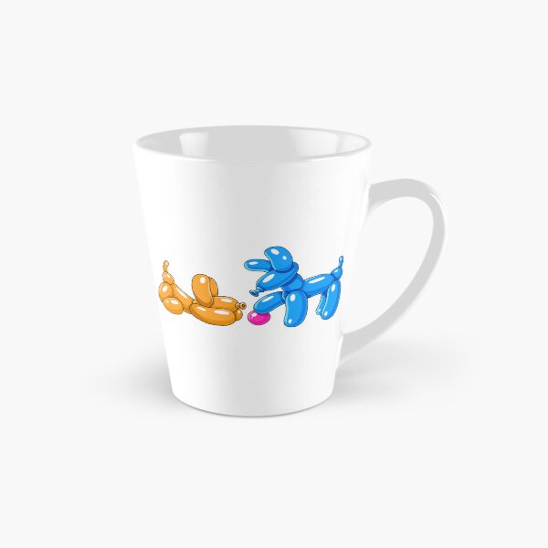 Item preview, Orange & Blue Balloon Dogs with Pink Ball designed and sold by DesgnsxGifts.