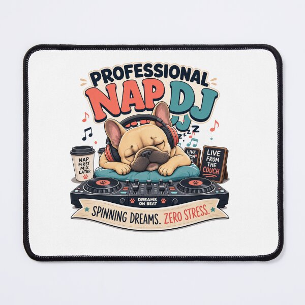 Item preview, Professional Nap DJ French Bulldog Dog Dad Funny T-Shirt designed and sold by Ashley critters.