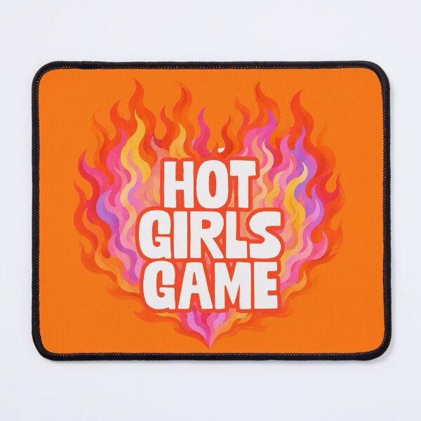 Item preview, Hot Girls Game – Pink Orange Flame Heart Gamer Girl Graphic designed and sold by Her-XP.