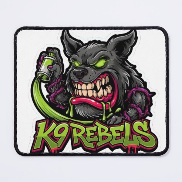 Item preview, K9 Rebels Spray Can Dog Graffiti Monsters designed and sold by smartlogo_factory.
