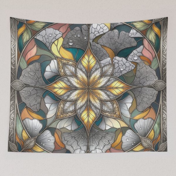 Item preview, Fractal with Autumn Colors and Ginko Leaves designed and sold by Frackxion.