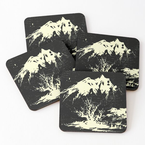 Item preview, Japanese Mountain Wall Art, Vintage Woodblock Print, Mountain Village Landscape, Japan Lover Decor designed and sold by RickE.