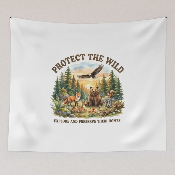 Item preview, Protect the Wild – Wildlife Nature designed and sold by RkskArt.