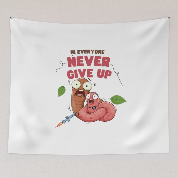 Item preview, Never give up animal designed and sold by Telomentah.