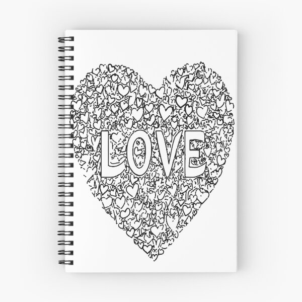 Item preview, Black and White Love Text Heart of Hearts designed and sold by RichardRags.