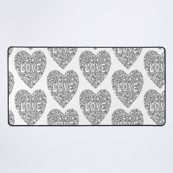 Item preview, Black and White Love Text Heart of Hearts designed and sold by RichardRags.