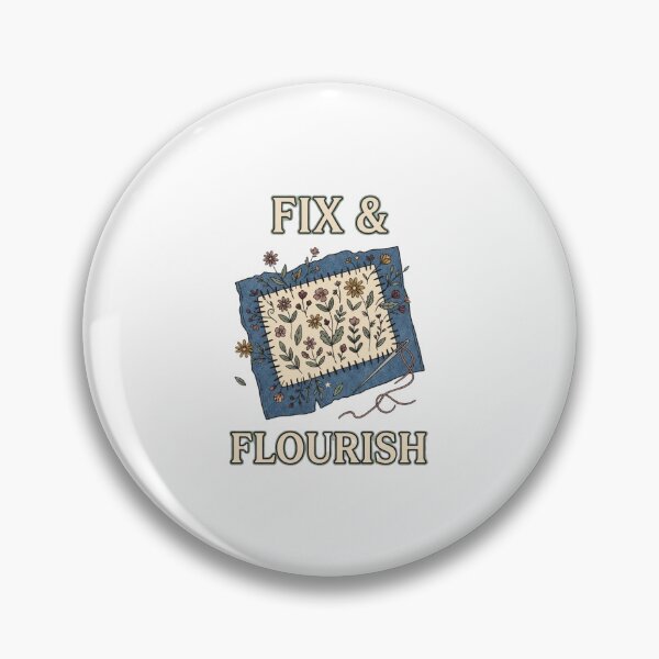 Item preview, Fix and Flourish Floral Visible Mending designed and sold by GoofyShopp.