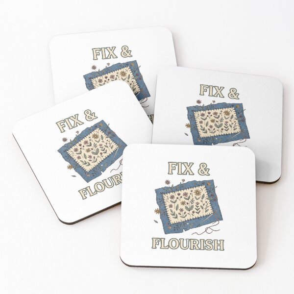 Item preview, Fix and Flourish Floral Visible Mending designed and sold by GoofyShopp.