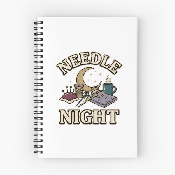 Item preview, Needle Night Cozy Sewing Art designed and sold by GoofyShopp.