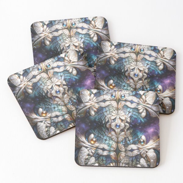 Item preview, Sparkling Jewel-encrusted Fractal Against a Stellar Background designed and sold by Frackxion.