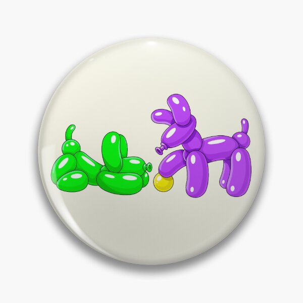 Item preview, Copy of Green & Purple Balloon Dogs with Yellow Ball designed and sold by DesgnsxGifts.