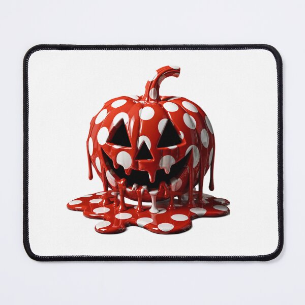 Item preview, Melting Polka Dot Halloween Pumpkin Pop Art designed and sold by YourColorsWall.