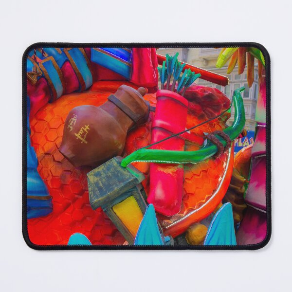 Item preview, Colorful Carnival Parade Float With Decorative Bow, Quiver, Lantern and Costume Sculpture On Street designed and sold by Nmallia.