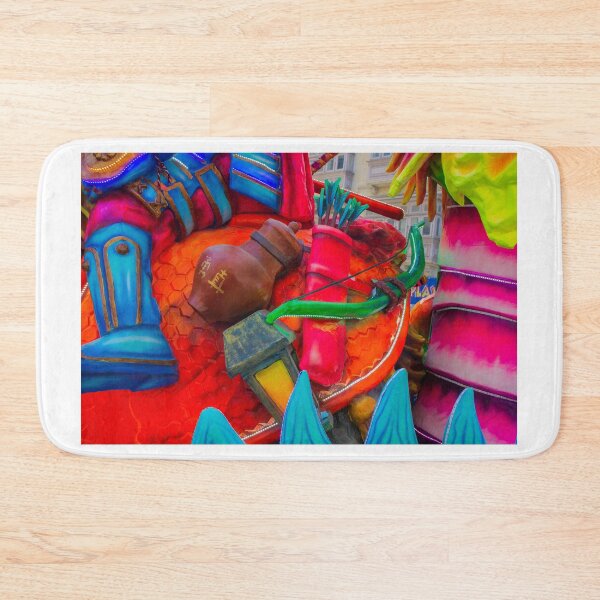 Item preview, Colorful Carnival Parade Float With Decorative Bow, Quiver, Lantern and Costume Sculpture On Street designed and sold by Nmallia.