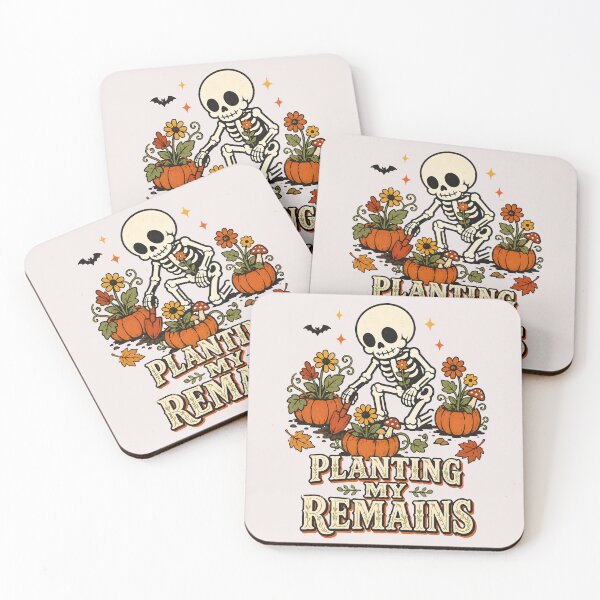 Item preview, Planting My Remains Gardening Skeleton Pumpkin Cottagecore Halloween T-Shirt designed and sold by  MAD's Recreation Studio.
