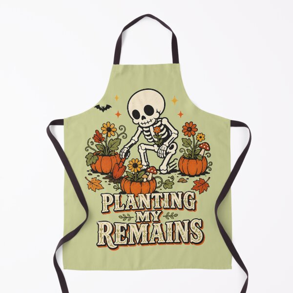 Item preview, Planting My Remains Gardening Skeleton Pumpkin Cottagecore Halloween Design designed and sold by  MAD's Recreation Studio.
