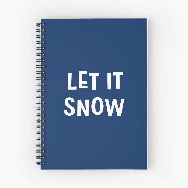 Item preview, Let It Snow Navy Blue Winter Typography Design designed and sold by GemsAnatomy.