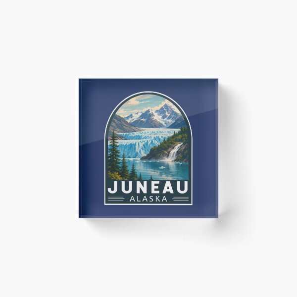 Item preview, Juneau Alaska Travel Art Emblem designed and sold by KrisSidDesigns.