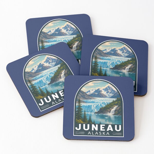 Item preview, Juneau Alaska Travel Art Emblem designed and sold by KrisSidDesigns.