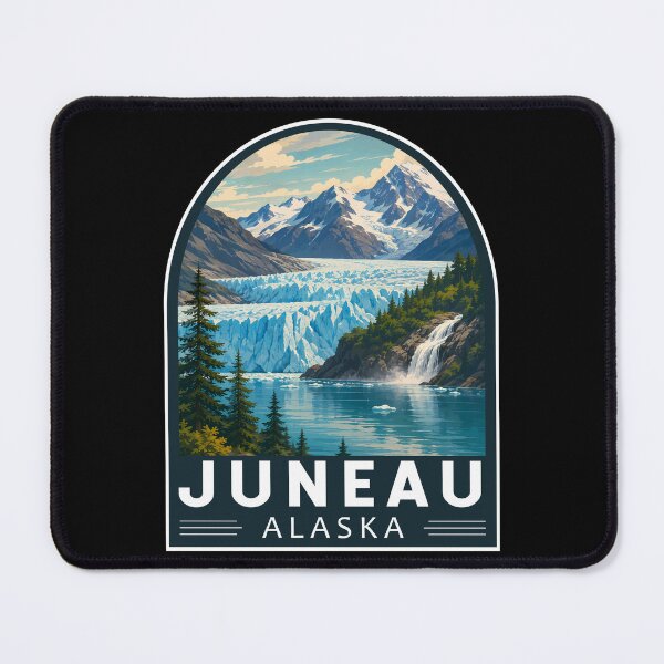 Item preview, Juneau Alaska Travel Art Emblem designed and sold by KrisSidDesigns.