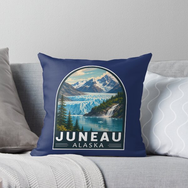 Item preview, Juneau Alaska Travel Art Emblem designed and sold by KrisSidDesigns.