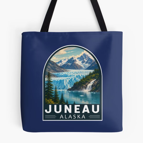 Item preview, Juneau Alaska Travel Art Emblem designed and sold by KrisSidDesigns.