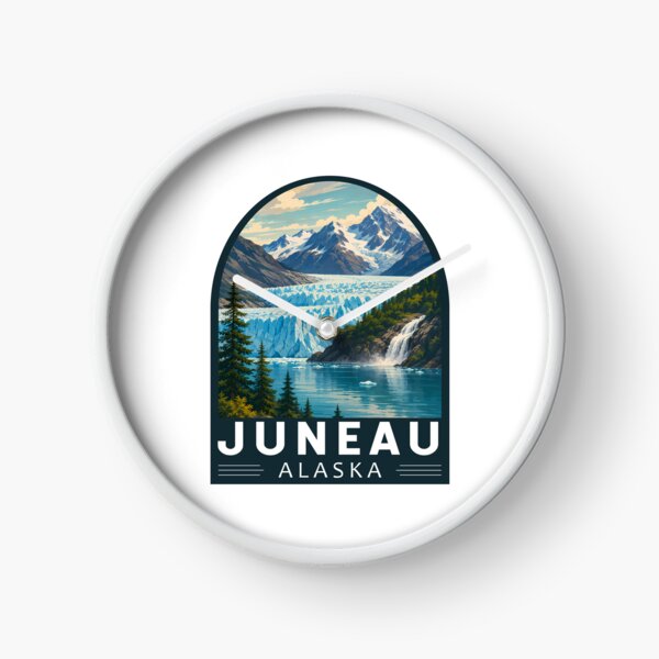 Item preview, Juneau Alaska Travel Art Emblem designed and sold by KrisSidDesigns.