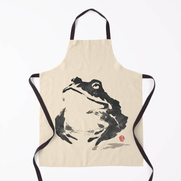 Item preview, Playful Minimalist Frog Character Ink designed and sold by GoodOldPrints4.