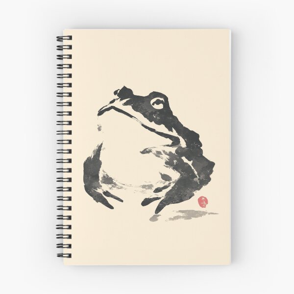 Item preview, Playful Minimalist Frog Character Ink designed and sold by GoodOldPrints4.