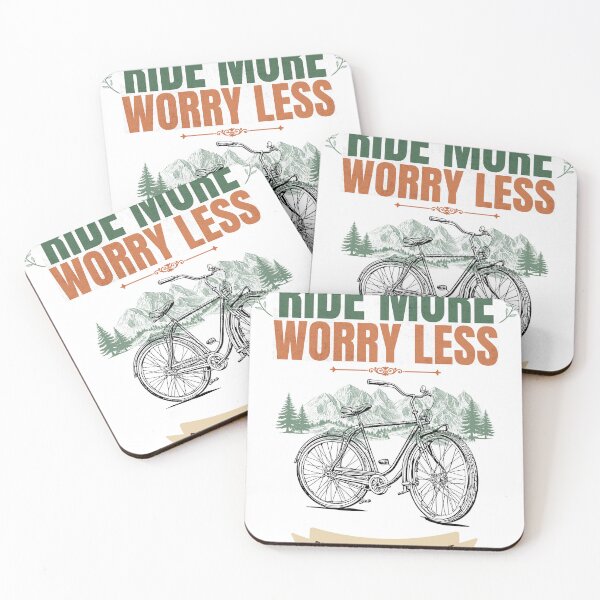 Item preview, Ride More Worry Less Vintage Cycling Mountain Adventure T-Shirt designed and sold by Uvclick.