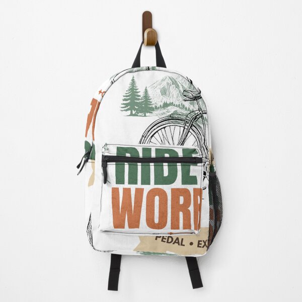 Item preview, Ride More Worry Less Vintage Cycling Mountain Adventure T-Shirt designed and sold by Uvclick.