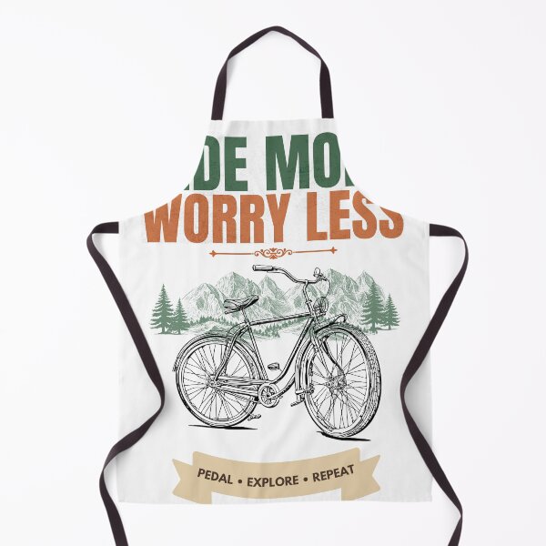 Item preview, Ride More Worry Less Vintage Cycling Mountain Adventure T-Shirt designed and sold by Uvclick.