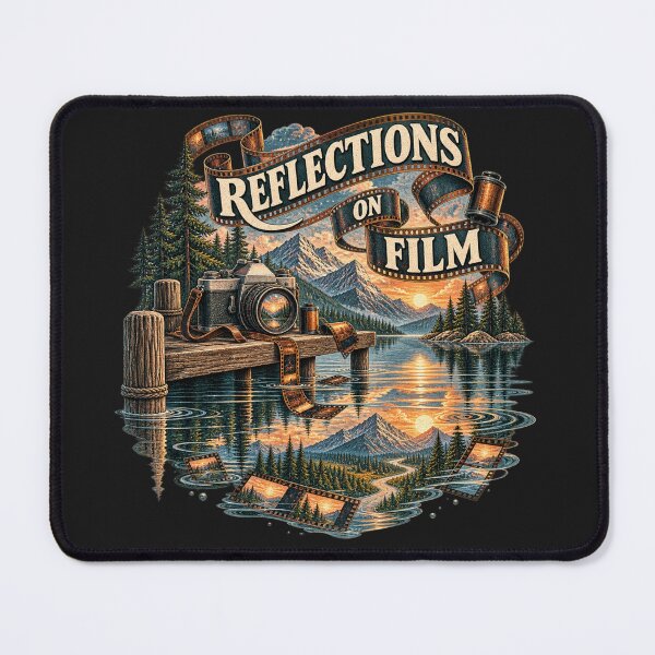 Item preview, Reflections on Film – Analog Camera Lake Art designed and sold by Golden Era Studio.