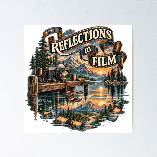 Item preview, Reflections on Film – Analog Camera Lake Art designed and sold by Golden Era Studio.