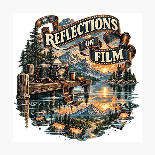Item preview, Reflections on Film – Analog Camera Lake Art designed and sold by Golden Era Studio.