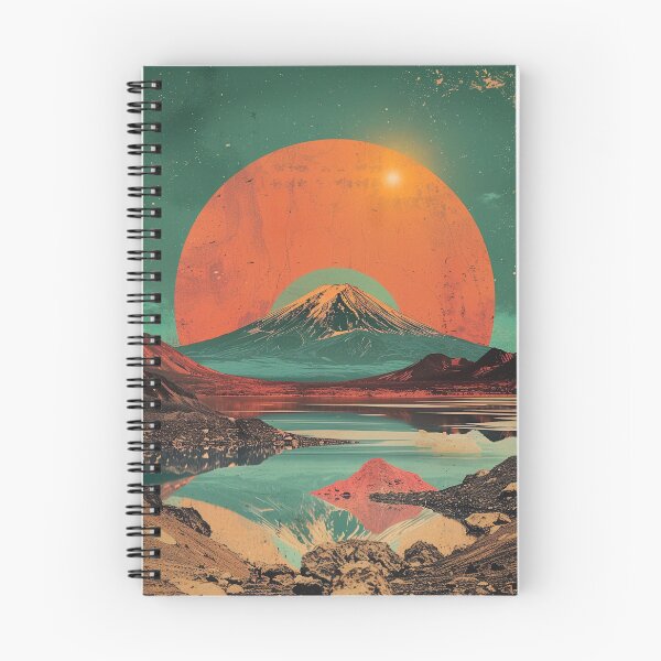 Item preview, Fuji Under a Burnt Orange Sun designed and sold by SpaceCadetGlow.