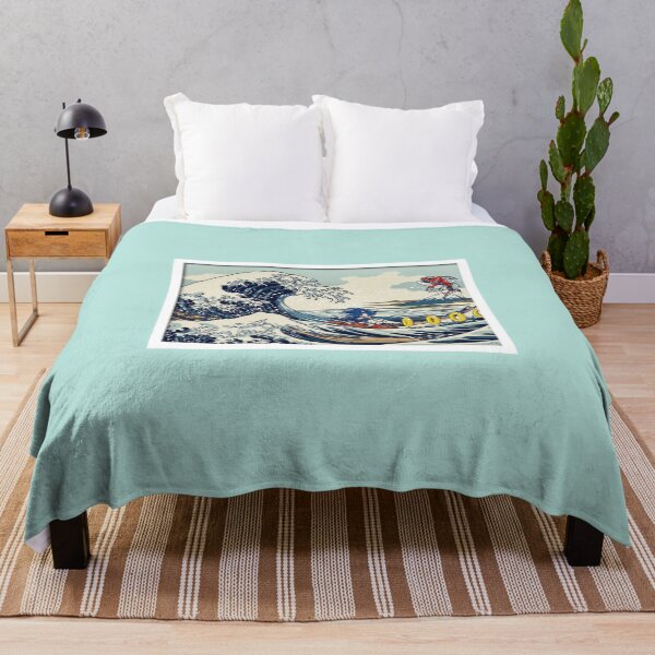 Item preview, Geek X Art - Sonic surfing the Great Wave off Kanagawa designed and sold by Magic-Ynk.