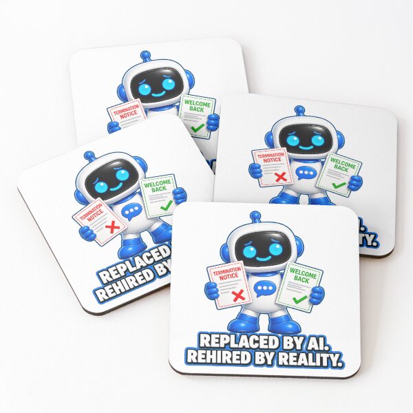 Item preview, Chatty SqueezBot Replaced By AI. Rehired By Reality. designed and sold by BSCI Designs.