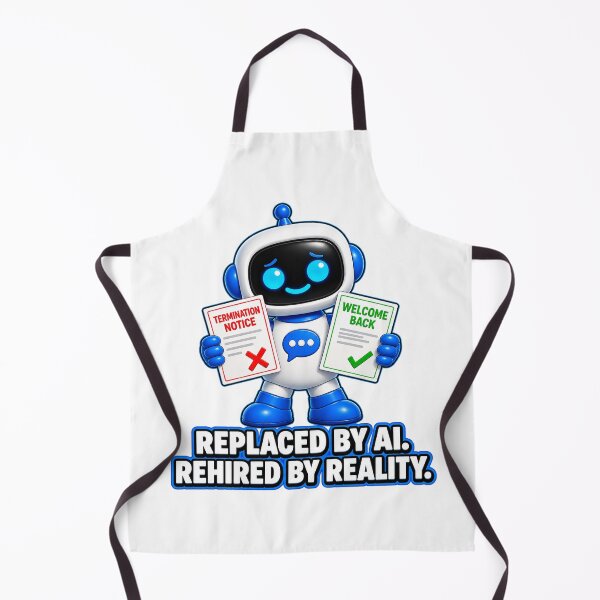 Item preview, Chatty SqueezBot Replaced By AI. Rehired By Reality. designed and sold by BSCI Designs.