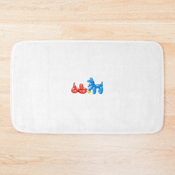 Item preview, Red & Blue Balloon Dogs with Yellow Ball designed and sold by DesgnsxGifts.