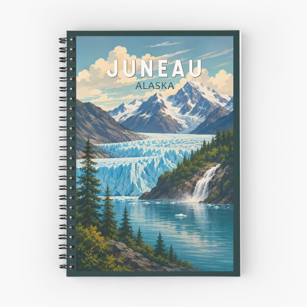 Item preview, Juneau Alaska Illustration Travel Art Vintage designed and sold by KrisSidDesigns.