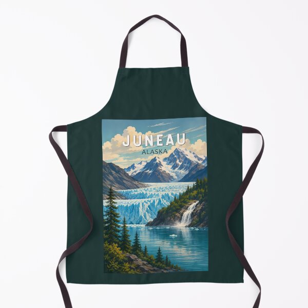 Item preview, Juneau Alaska Illustration Travel Art Vintage designed and sold by KrisSidDesigns.