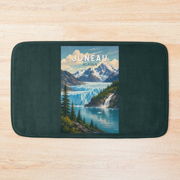 Item preview, Juneau Alaska Illustration Travel Art Vintage designed and sold by KrisSidDesigns.