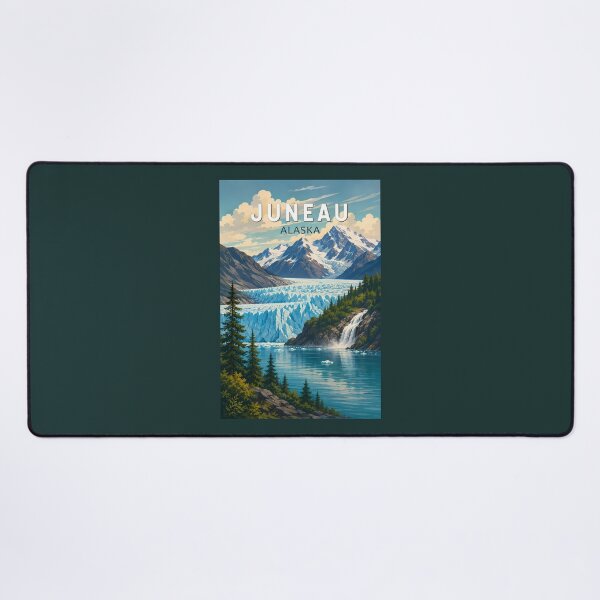 Item preview, Juneau Alaska Illustration Travel Art Vintage designed and sold by KrisSidDesigns.