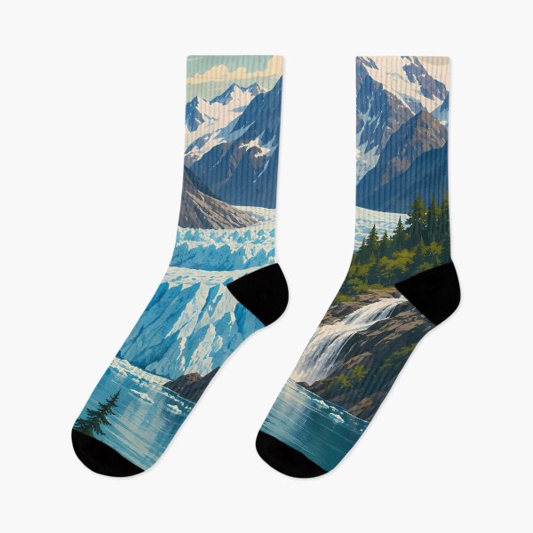 Item preview, Juneau Alaska Illustration Travel Art Vintage designed and sold by KrisSidDesigns.
