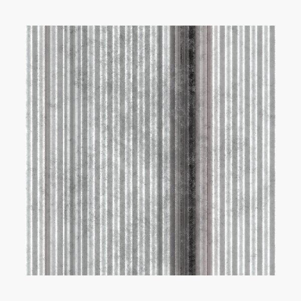 Item preview, Weathered Galvanized Corrugated Metal Texture designed and sold by Sybille-Yates.