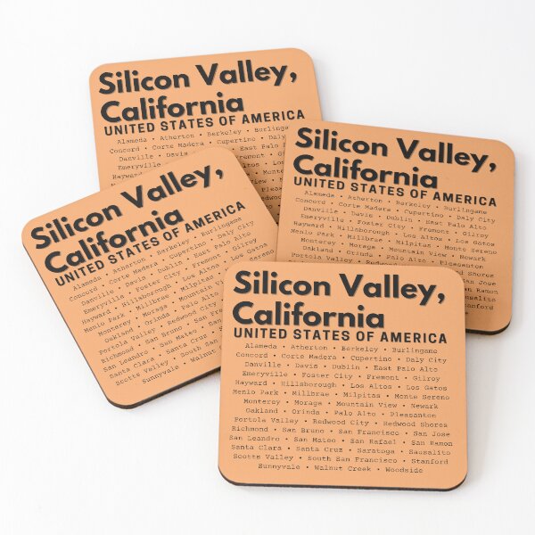 Artikelvorschau, Städte im Silicon Valley entworfen und verkauft von SiliconValleyUS.