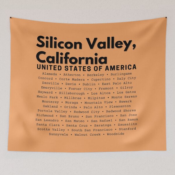 Artikelvorschau, Städte im Silicon Valley entworfen und verkauft von SiliconValleyUS.