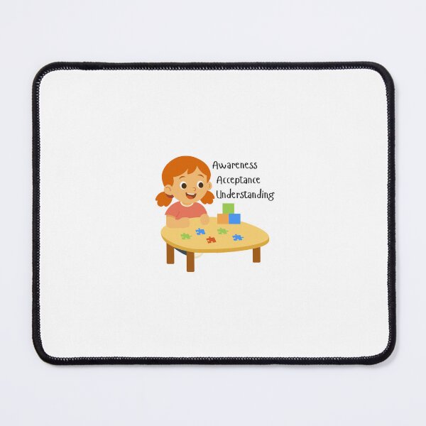 Item preview, Autism Awareness Acceptance Understanding Girl Illustration designed and sold by SparksCo2025.