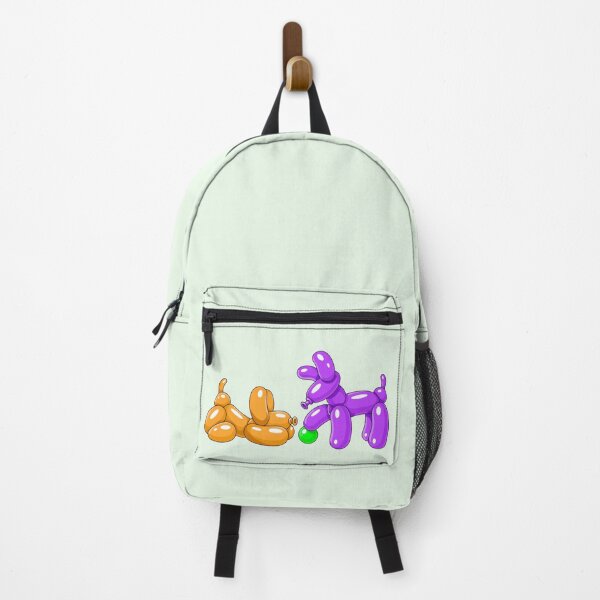 Item preview, Orange & Purple Balloon Dogs with Green Ball designed and sold by DesgnsxGifts.